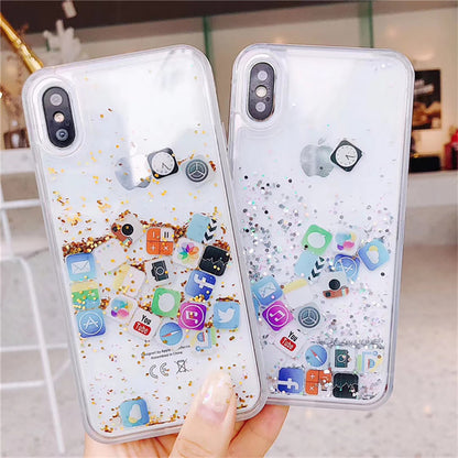 luxury Dynamic liquid Glitter Phone Case