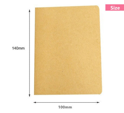 DIY Vintage Blank Paper Notebook Sketchbook Journal Kraft Paper For Kids Graffiti Paint Draw Office School Stationery Gift