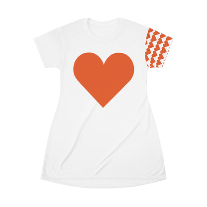 Heart - Women T-Shirt Dress