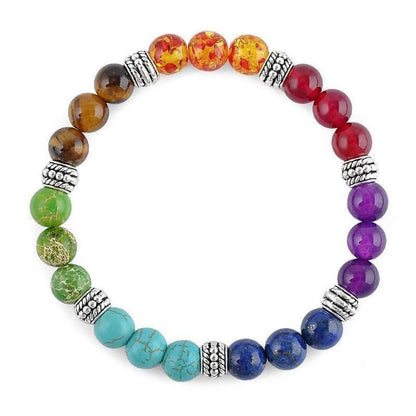 Richten Sie sich auf das 7-Chakra-Heilkristall-Armband aus