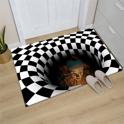 Clown Trap Visual Carpet Living Room, Bedroom Floor Mat 3D