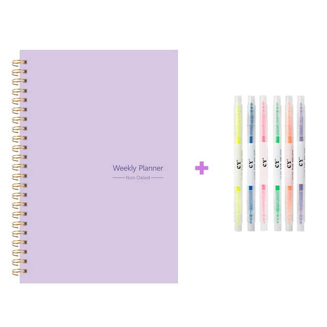 2023 A5 Agenda Planner Notebook Diary Weekly Planner Goal Habit Schedules Journal Notebooks For School Stationery Office