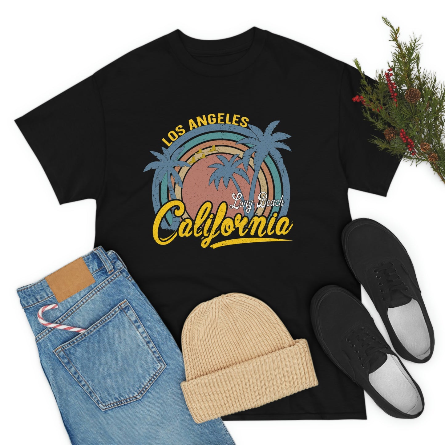 Los Angeles-California Vintage Unisex Heavy Cotton Tee