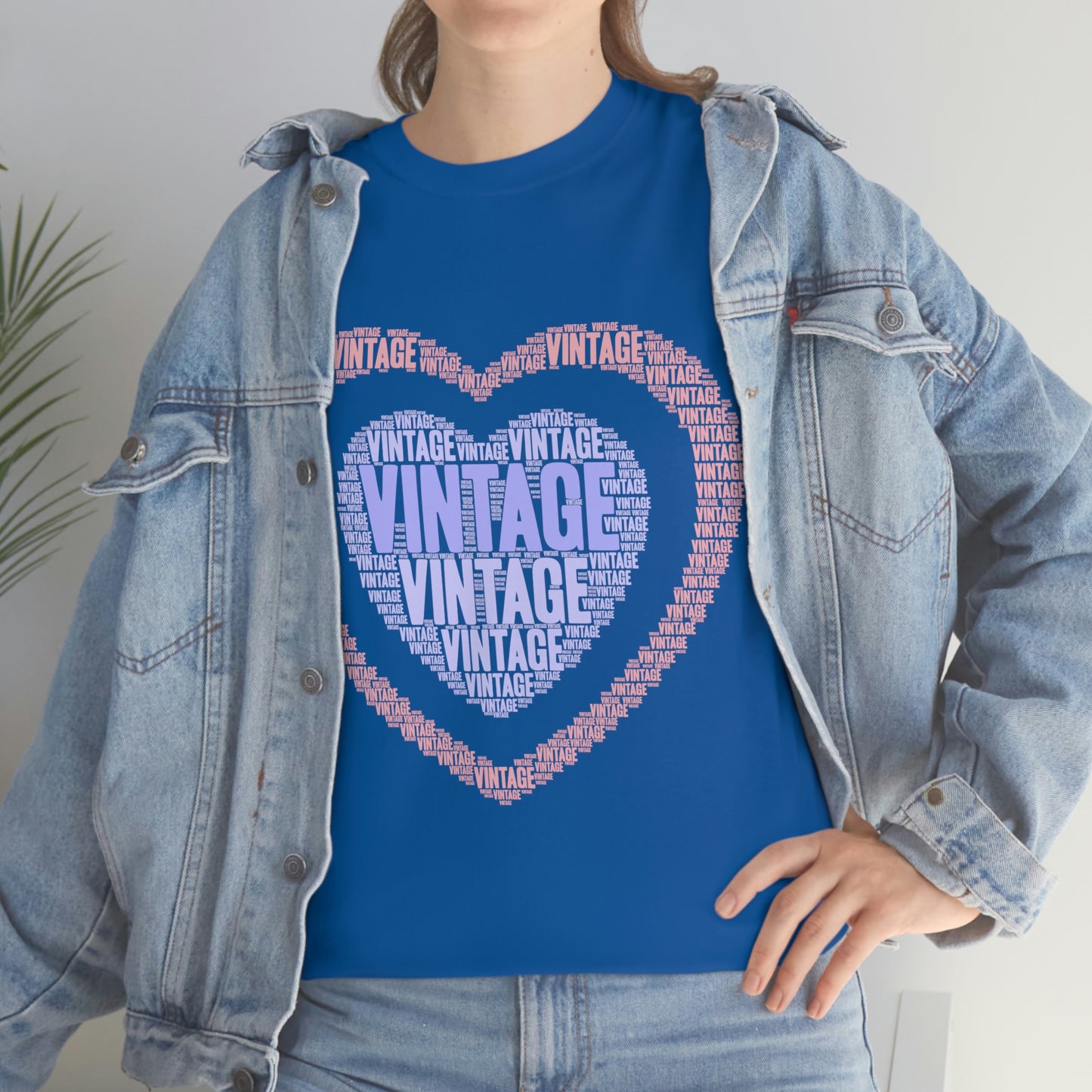 Vintage Heart -Unisex Heavy Cotton Tee