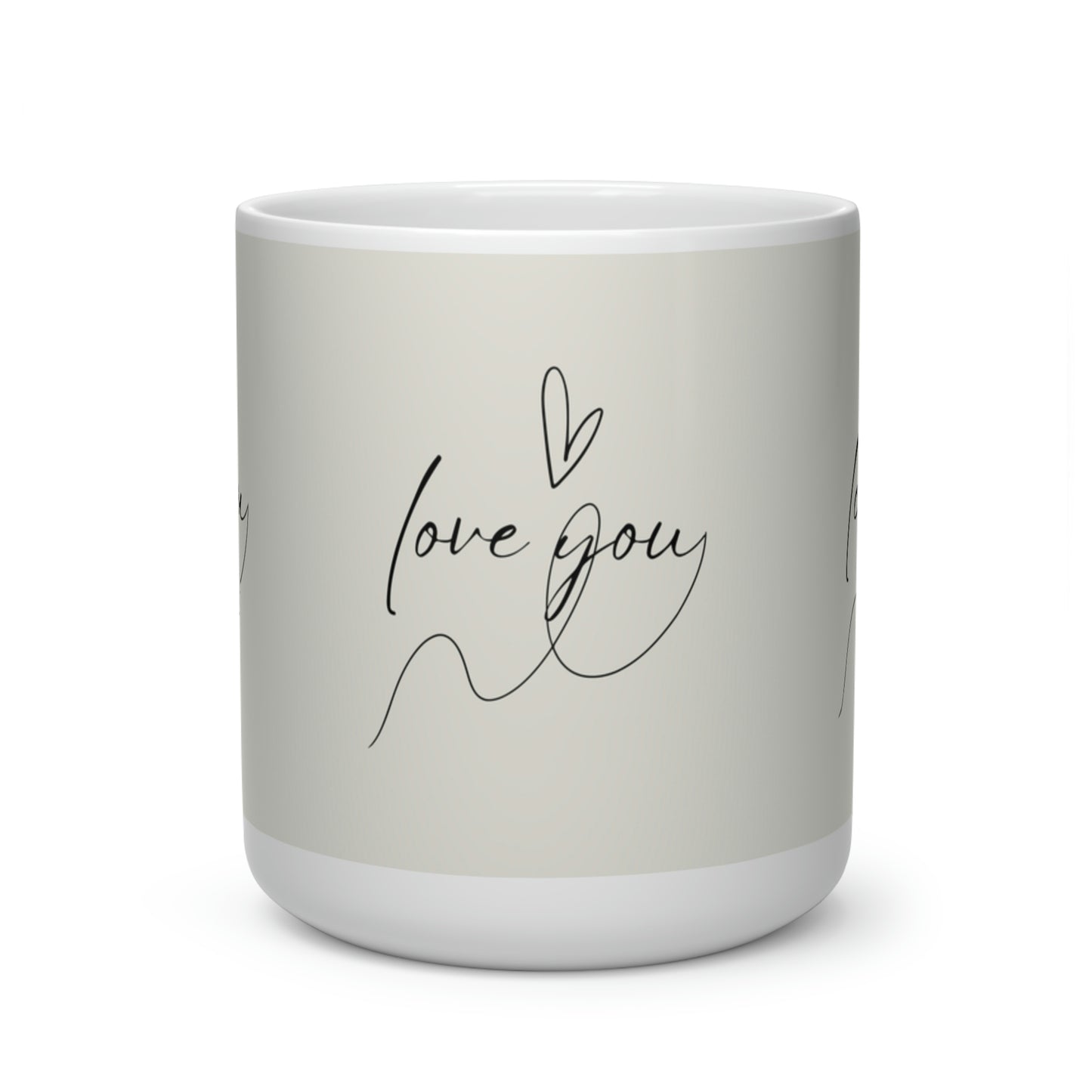 Love you- Heart Shape Mug