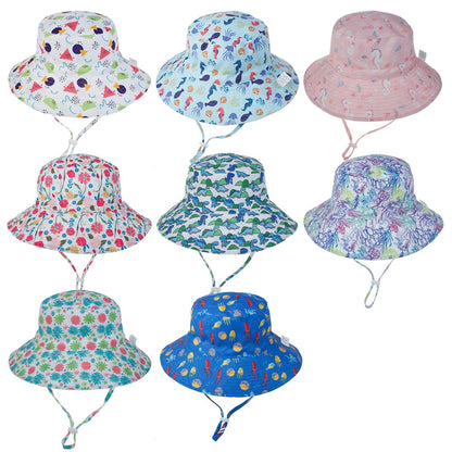 Summer Baby Sun Hat Baby Sun Hat for Girls and Boys  Outdoor Neck Ear Cover Anti UV Kids Beach Caps Bucket Cap 0-8 Years