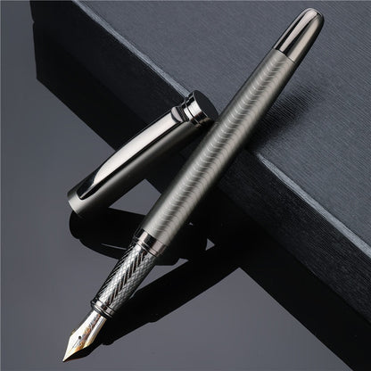 0.5mm Nib Luxury Silver Plating Fountain Pen