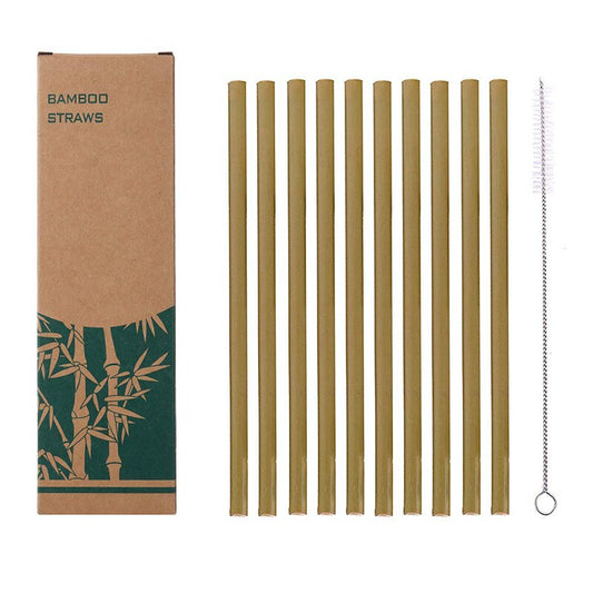 Natural organic bamboo straw