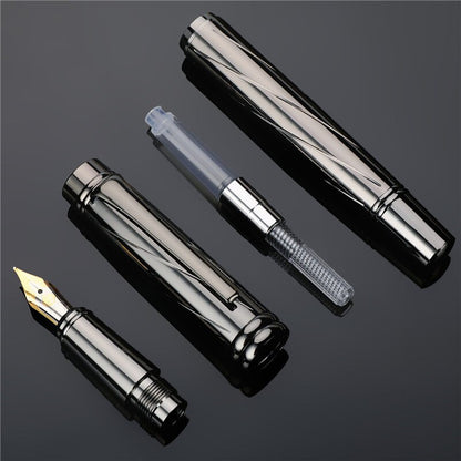 0.5mm Nib Luxury Silver Plating Fountain Pen