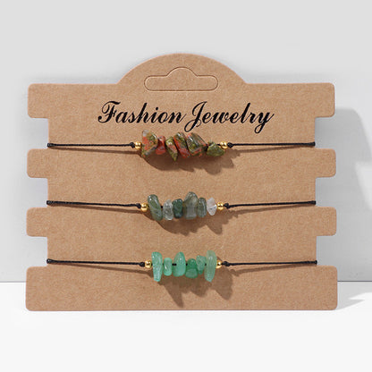 Natural Stone Bracelet set of 3