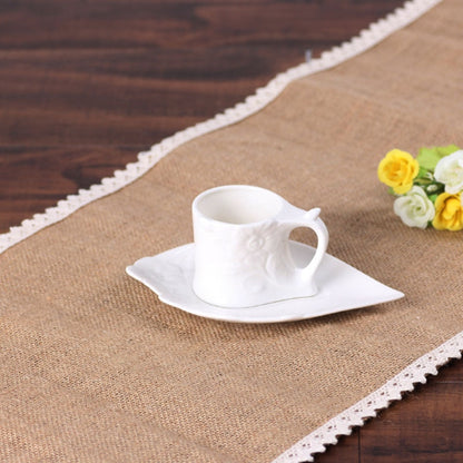 Jute Table Runner -Vintage Burlap Lace