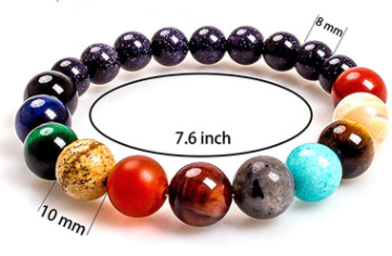 Lovers Eight Planets Natural Stone Bracelet