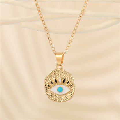 Crystal Turkish Evil Eye Necklace