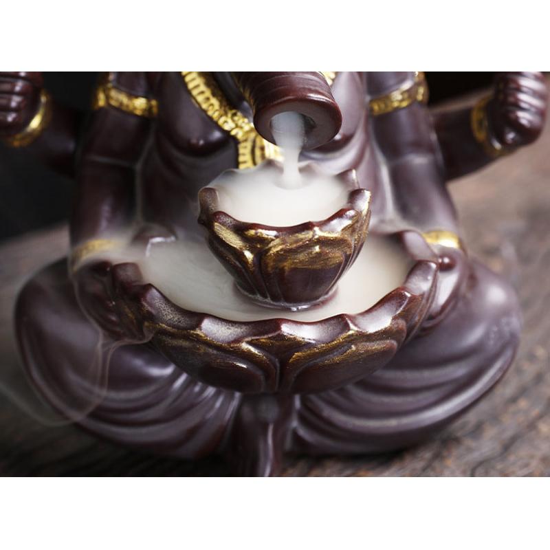 Ganesha Backflow Incense Burner Elephant God