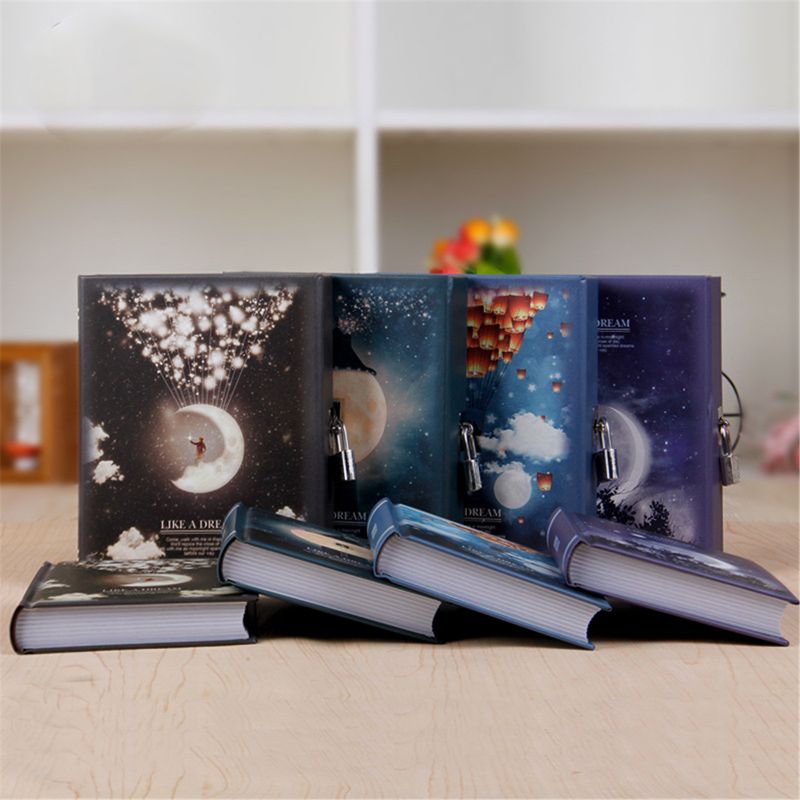 Like a Dream Diary with Lock Notebook Cute Functional Planner Lock Book Dairy Journal Stationery Gift Box Package