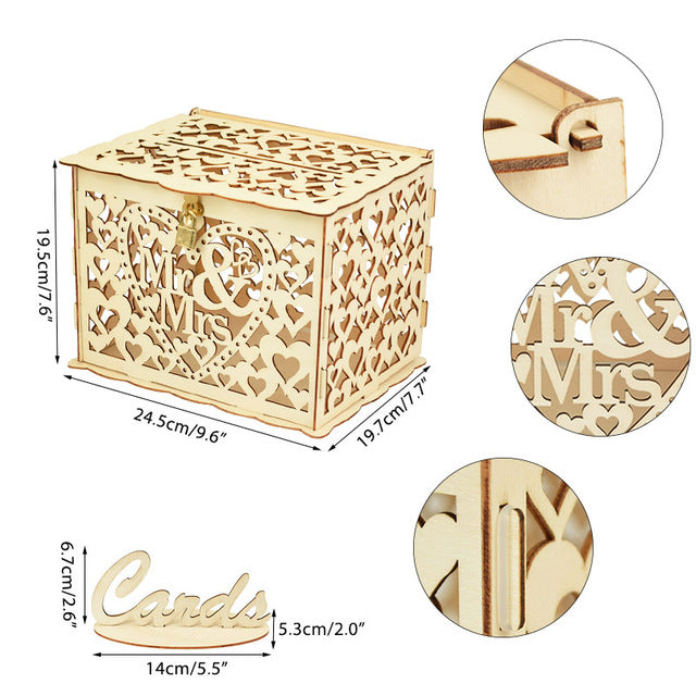 Wooden Gifts Card Boxe