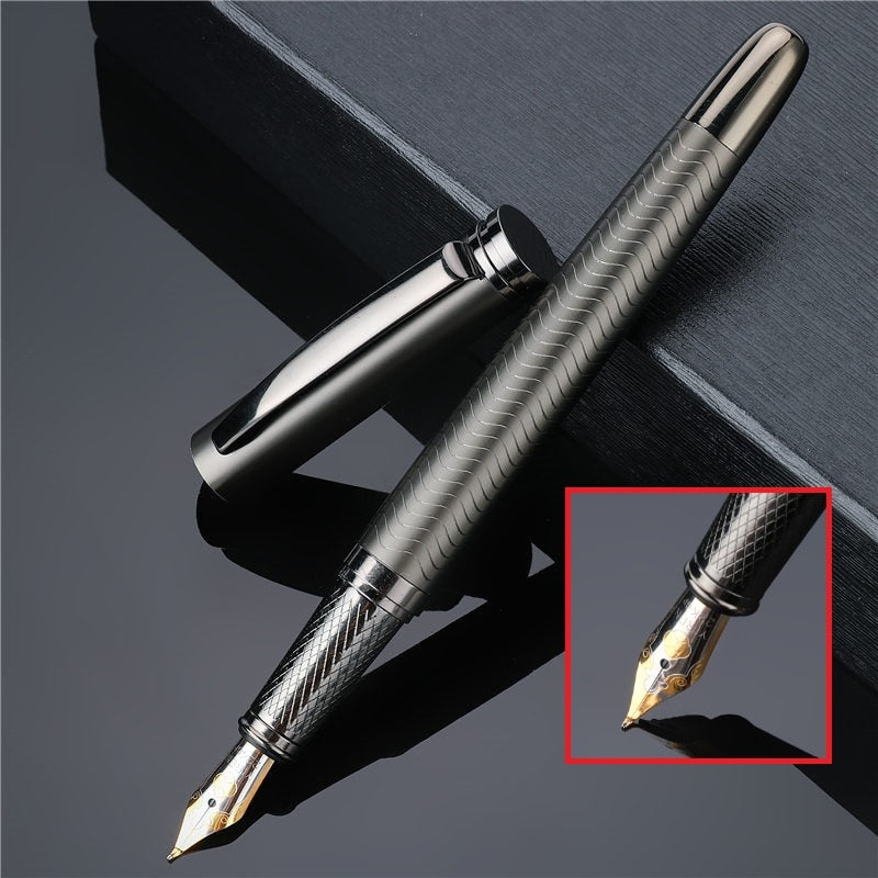 0.5mm Nib Luxury Silver Plating Fountain Pen