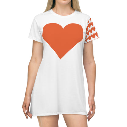 Heart - Women T-Shirt Dress