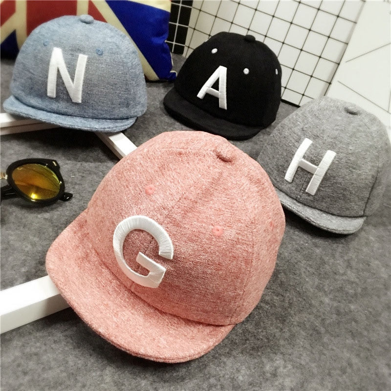 Spring Summer Baby Boy Hat Cap Letter Toddler Baby Baseball Cap Cotton Adjustable Visor Sun Hats Kids Girls Peaked Cap