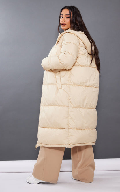 Petite White Long Puffer Coat