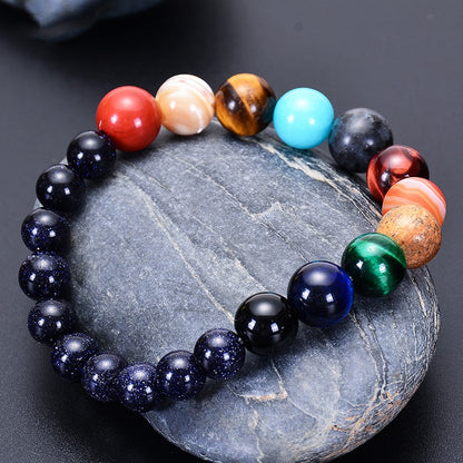 Lovers Eight Planets Natursteinarmband