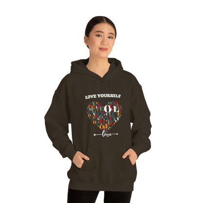 Love Yourself- Unisex Heavy Blend™ Hooded Sweatshirt