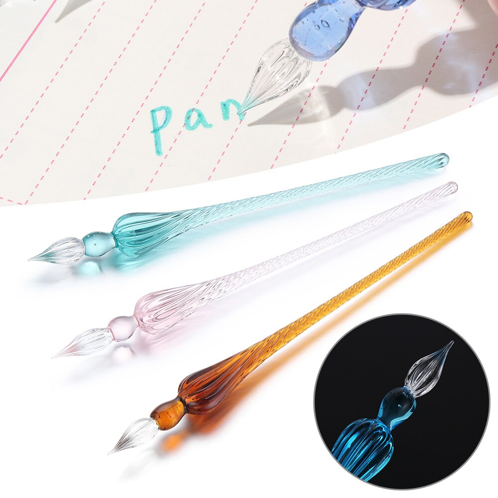 1Pcs Vintage Glass Dip Pen