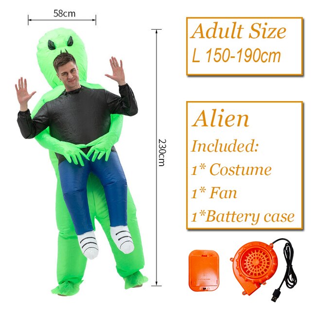 Adult Alien Inflatable Costume Kids Party Cosplay Costume Funny Suit Anime Fancy Dress Halloween Costume For Woman