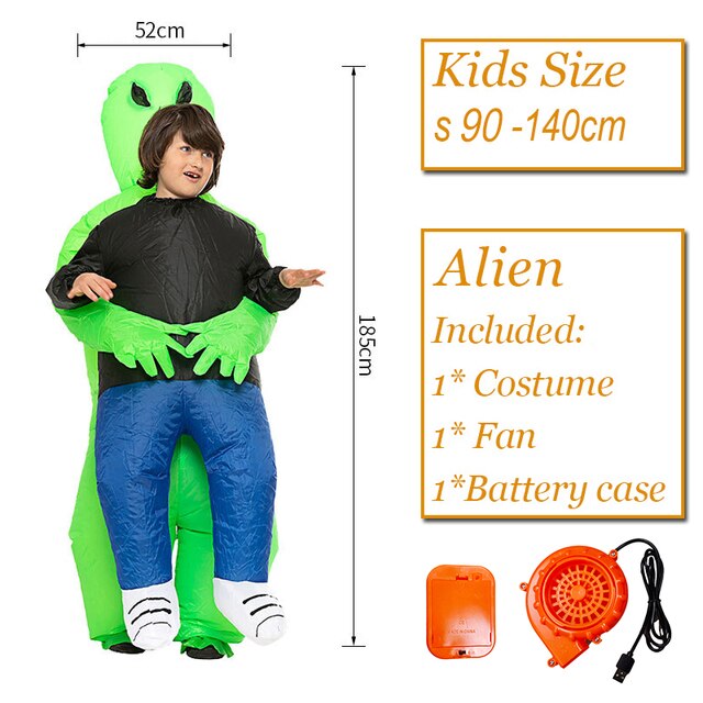 Adult Alien Inflatable Costume Kids Party Cosplay Costume Funny Suit Anime Fancy Dress Halloween Costume For Woman