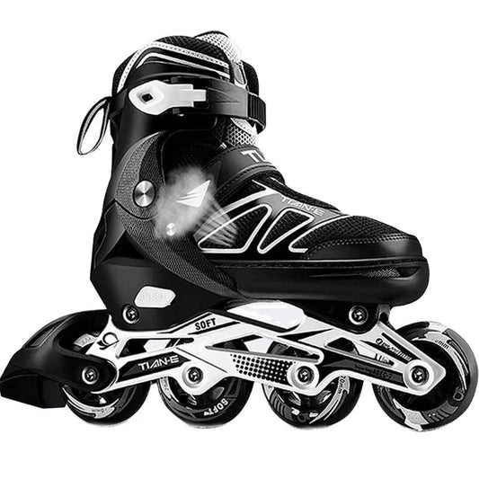 Flashing Roller Four Wheels Inline Roller Skates For Adult