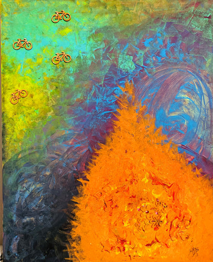 Acrylic on canvas- Magical Journey