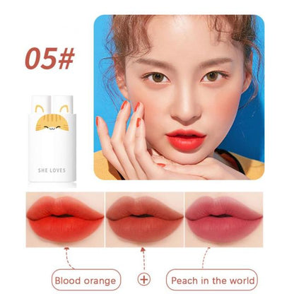 Matte Lipstick velvet Lip Gloss Waterproof Lip Tint  Daily Long Lasting No Fading Moisturizing Lips Makeup Cosmetic