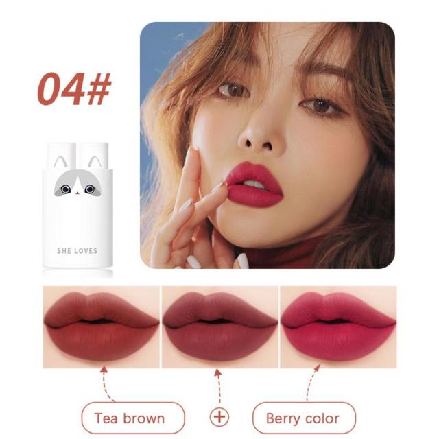 Matte Lipstick velvet Lip Gloss Waterproof Lip Tint  Daily Long Lasting No Fading Moisturizing Lips Makeup Cosmetic