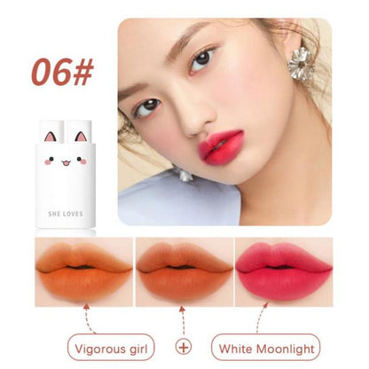 Matte Lipstick velvet Lip Gloss Waterproof Lip Tint  Daily Long Lasting No Fading Moisturizing Lips Makeup Cosmetic