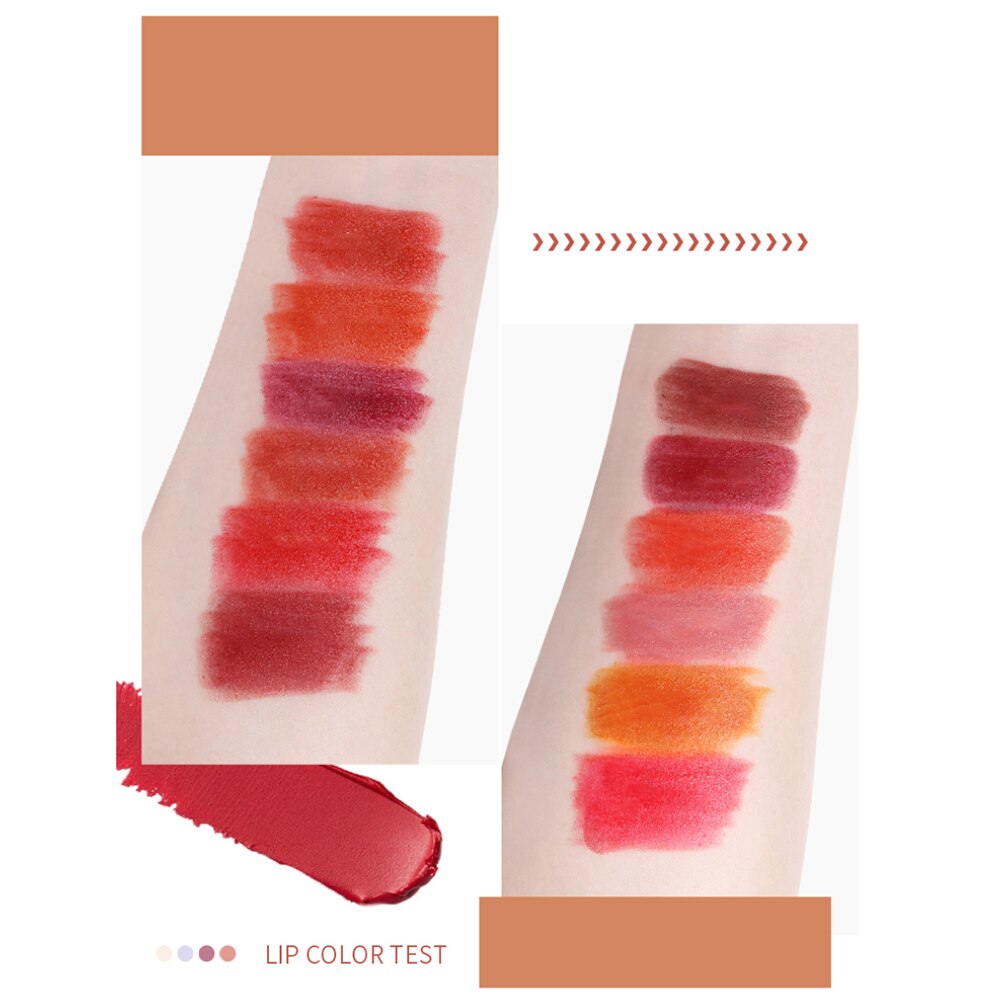 Matte Lipstick velvet Lip Gloss Waterproof Lip Tint  Daily Long Lasting No Fading Moisturizing Lips Makeup Cosmetic