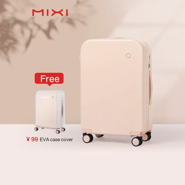 Mixi Puristic Design Travel Luggage Rolling Wheel Hardside suitcase-16 20 Carry On/Big 22 24 26 28 Inch