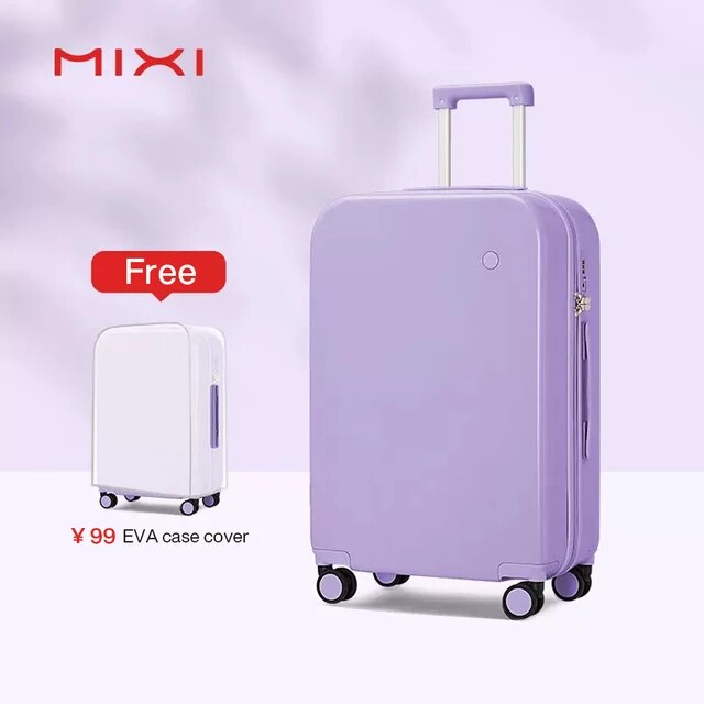 Mixi Puristic Design Travel Luggage Rolling Wheel Hardside suitcase-16 20 Carry On/Big 22 24 26 28 Inch