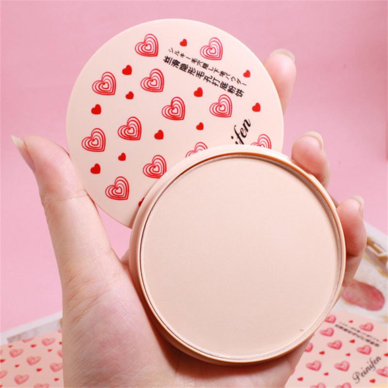 Mineral Face Pressed Powder Silky Invisible Pore Powder Cake Brightening Concealer Foundation Makeup Powde Matte Lasting