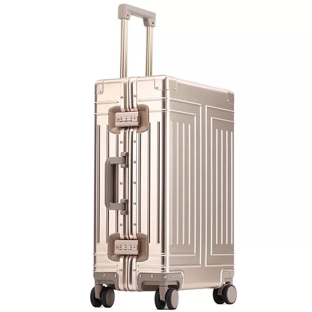 New top quality aluminum travel luggage business trolley suitcase 20/24/26/29 inch