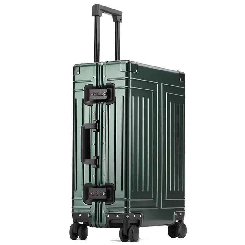 New top quality aluminum travel luggage business trolley suitcase 20/24/26/29 inch