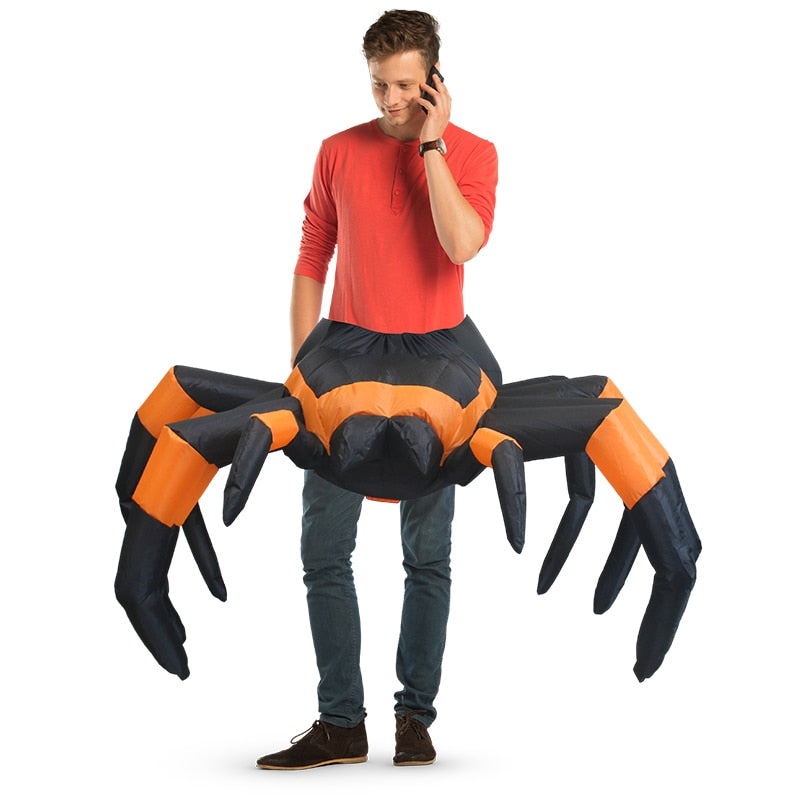 Spider Inflatable Costume for Adult, Funny Air Blow Up Costumes, Spider Costumes for Halloween Costume Parties