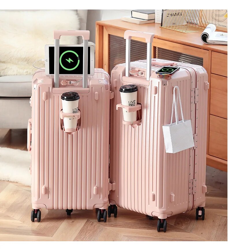 Large Capacity Luggage Suitcase Aluminum frame 24/26 Inch