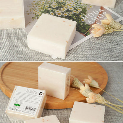 65g Original Thailand Handmade Soap Rice Milk Soap whitening soap goat milk soap for face