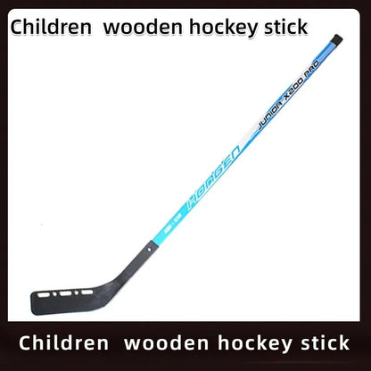 Wooden Ice Hockey Stick for Children, Roller Skating, Youth Land, Dryland Racket Head, PE Material and Is Durable, 47in, 2Pcs