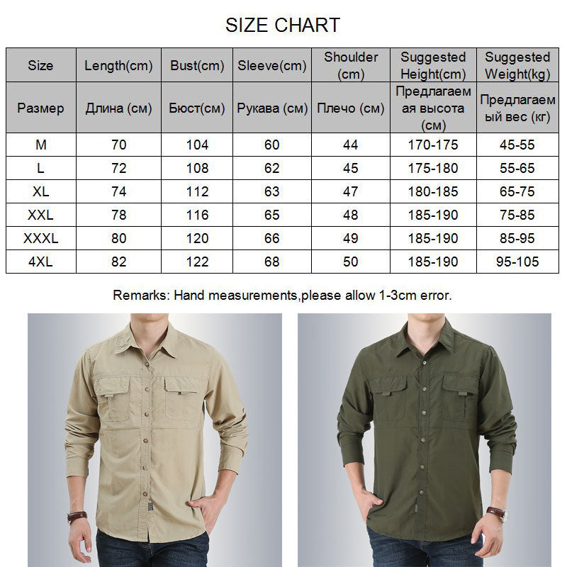 Men's Summer Shirt -  Black, Grey, Green, Khaki