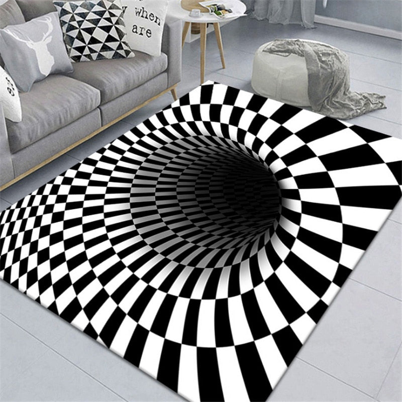 Clown Trap Visual Carpet Living Room, Bedroom Floor Mat 3D