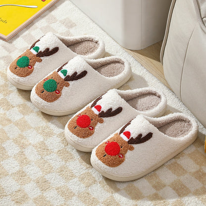 Winter Fluffy Fur Flat Slippers