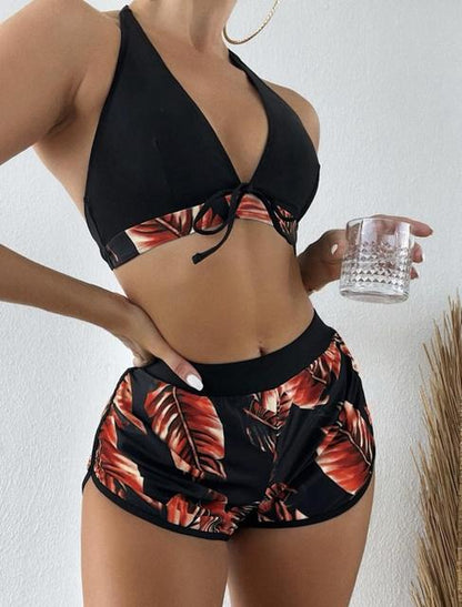 2022 New High Waist Sexy Swimsuit Women Summer Bathing Suit Bikini Set Plus Size Swimwear Women Beach Swimming Suit