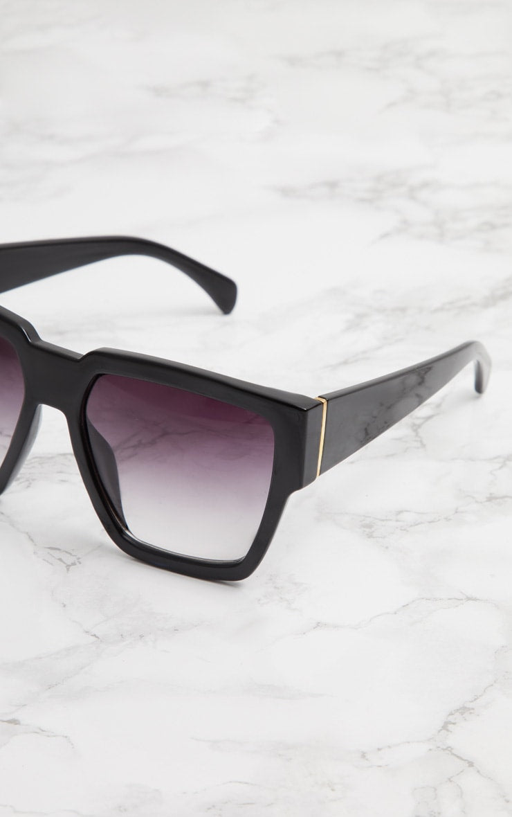 Black Oversized Square Sunglasses