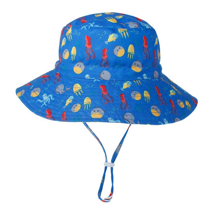 Summer Baby Sun Hat Baby Sun Hat for Girls and Boys  Outdoor Neck Ear Cover Anti UV Kids Beach Caps Bucket Cap 0-8 Years